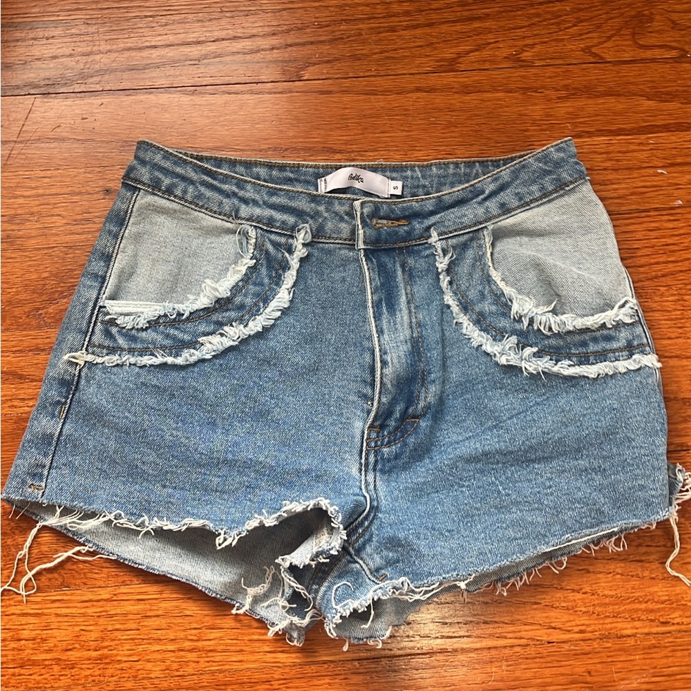Adika 2 tone denim shorts